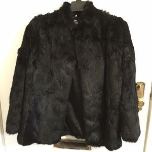 1980s Via Fiore Rabbit Fur Coat