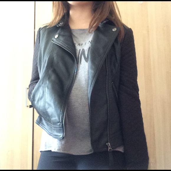 Black faux-leather Jacket