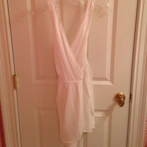 cross white goddess dress