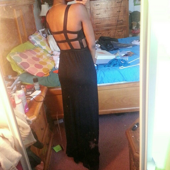 Black Maxi Dress - Picture 2 of 2