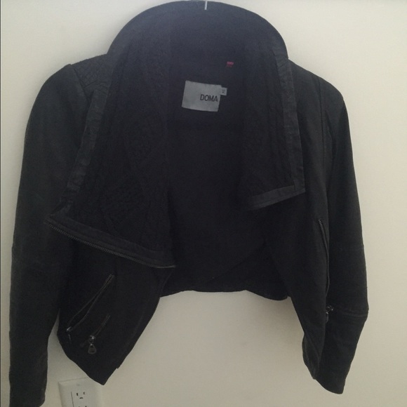 Black Doma Leather Jacket
