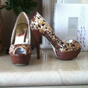 Sequin Heels