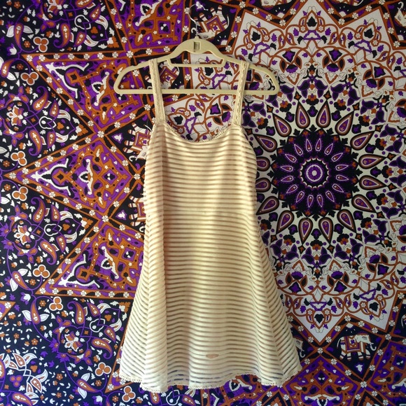 Free People creme fit n flare