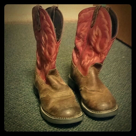 Red Justin Gypsey Cowboy Boots