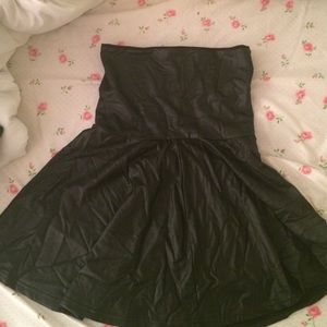 American apparel tube dress/high waisted skirt.