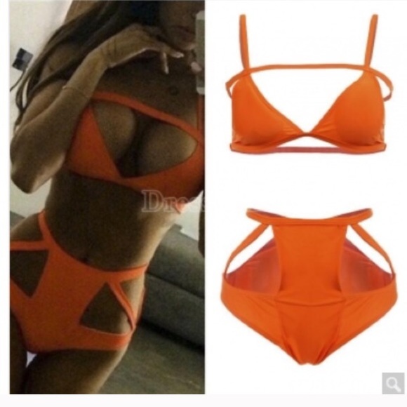 Bathing suit Other - Orange scrappy bikini