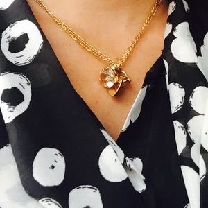 Juicy couture stone cluster necklace