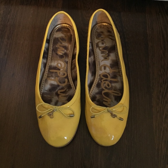 Sam Edelman yellow ballerina flats