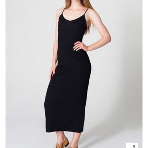 American Apparel Long Spaghetti Tank Dress