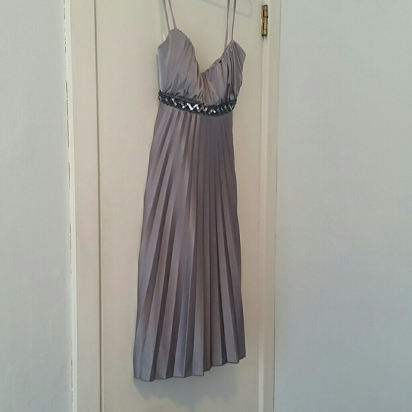 Gray/silver semi-formal dress