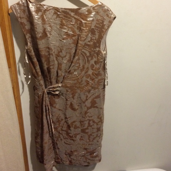 Blush Cynthia Steffe burnout velvet dress metallic - Picture 4 of 4