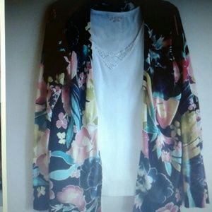 Floral Cardigan Top