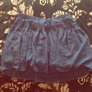 American Eagle Blue Polka Dot Skirt