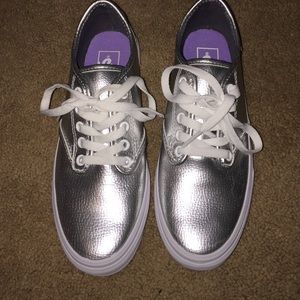 Women's silver vans