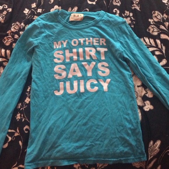 Teal Long Sleeve Juicy Top