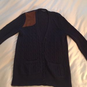 Ralph Lauren navy blue cable knit sweater