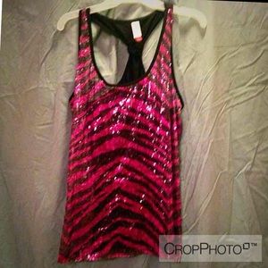 Sequin racer back top