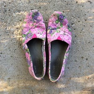Floral Toms Shoes