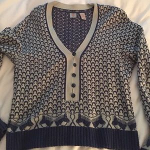 Anthropologie sweater with horseshoe design
