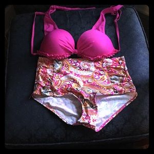 High waisted swimsuit