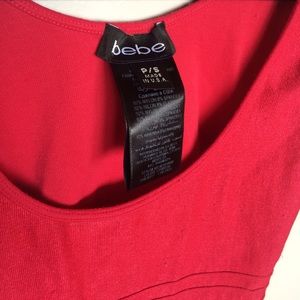 Dark Pink Bebe Bodycon Dress