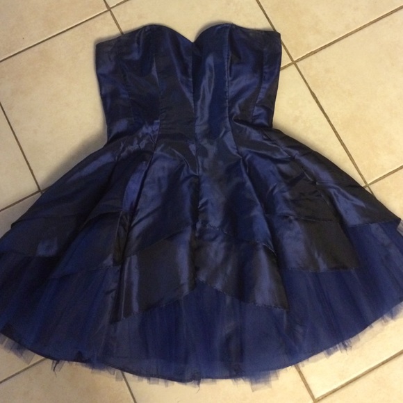 Short Navy Prom Dress