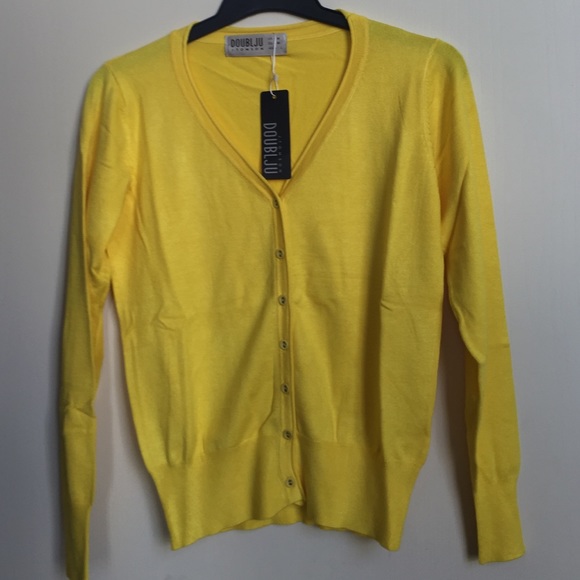 Brand new yellow cardigan
