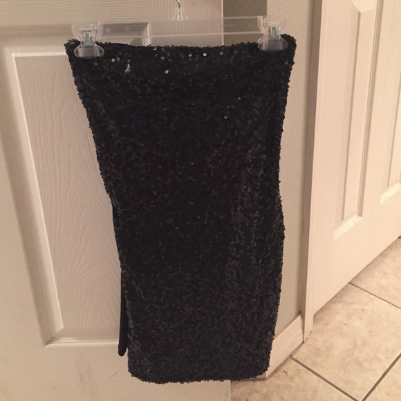 Little Black Sequin Dress size small