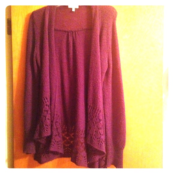Delias Open Cardigan In Purple 💜