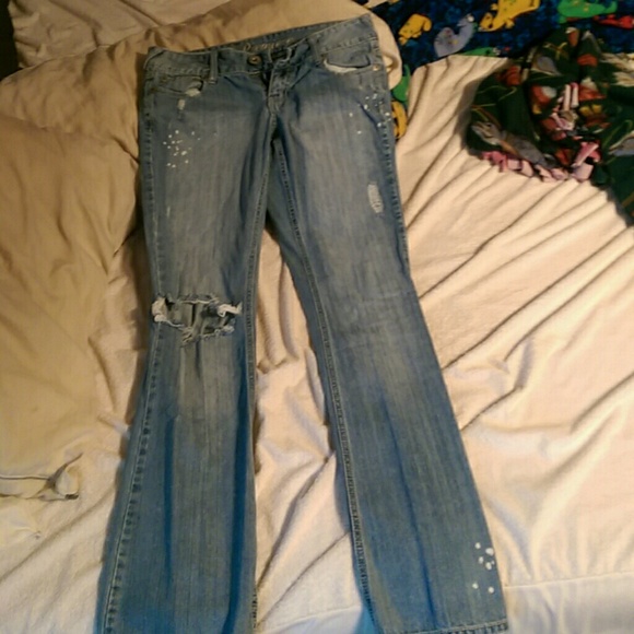 Paint Splattered Jeans