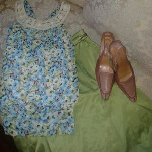 Crochet Top w Bead Accents