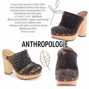 ANTHROPOLOGIE Woolrich wool in grey combo