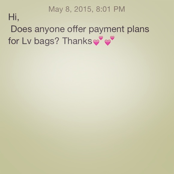 Looking for payment plans