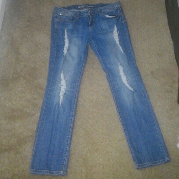 ❌Sold❌ Distressed blue jeans