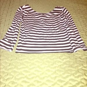 Black & White Striped Fitted Shirt