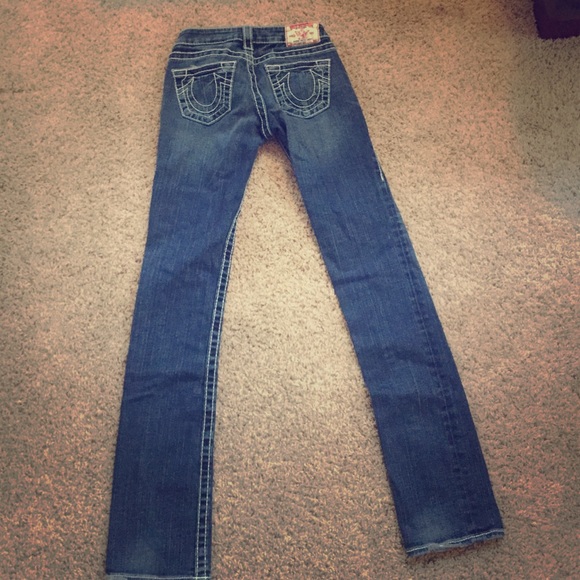 True Religon size 24 stretchy straight leg