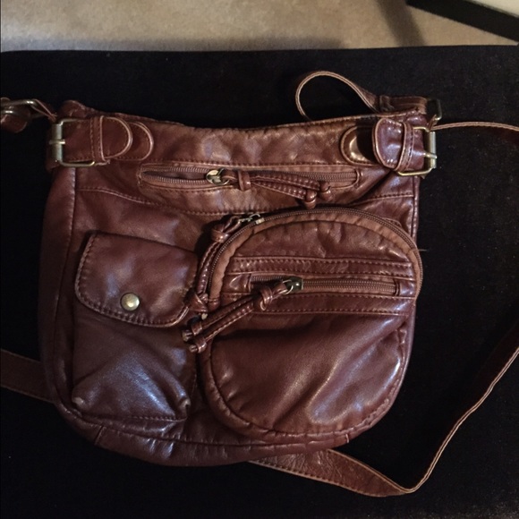brown Charlotte Russe cross body purse