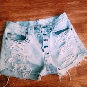 High Waisted Cut Off Shorts