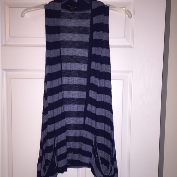 Navy/gray vest
