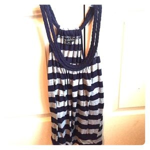 Worn once, striped tank. It's a steal!