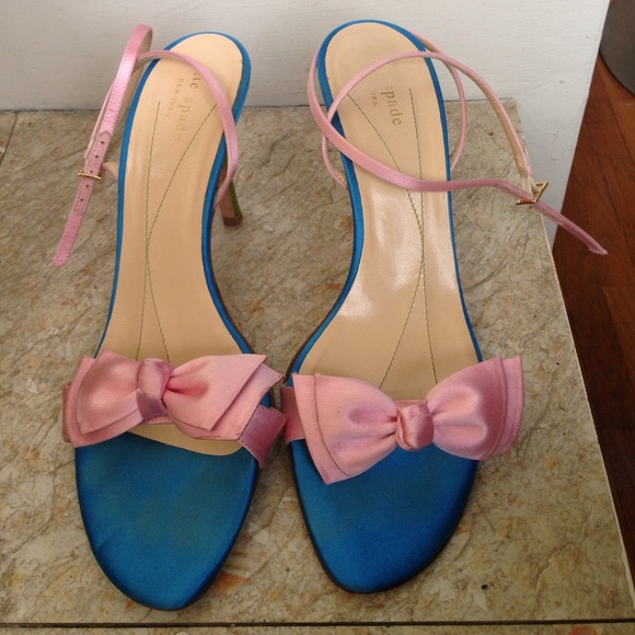 Kate Spade Beautiful silk ankle-strap heels 9.5 - Picture 2 of 4