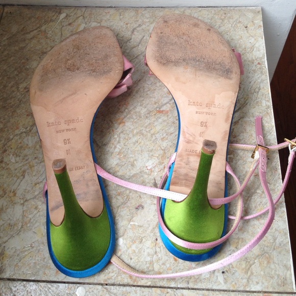 Kate Spade Beautiful silk ankle-strap heels 9.5 - Picture 3 of 4
