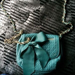Deux Lux Teal Heart Purse