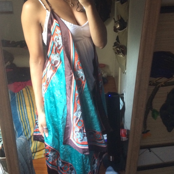 🚫🚫sold🚫🚫Boho silk style cardigan - Picture 2 of 4