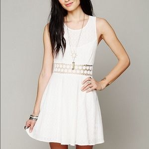 Free People Fitted With Daisies Dress