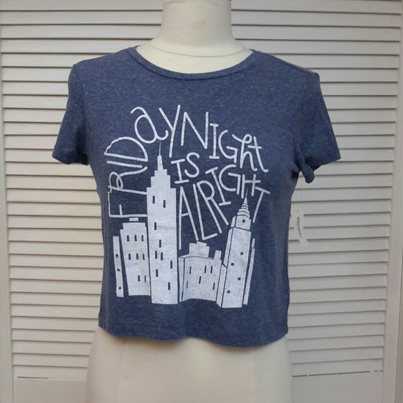 Blue Aero Crop Top Shirt
