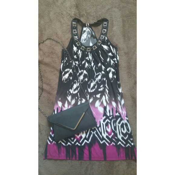 Casual Racerback Multicolor Date Night Dress