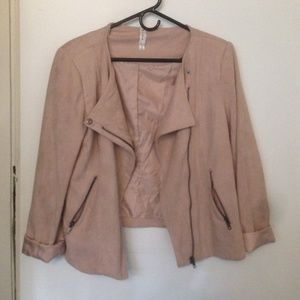 ✨FINAL SALE ✨  Mauve suede moto jacket