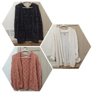 3 over size sweaters
