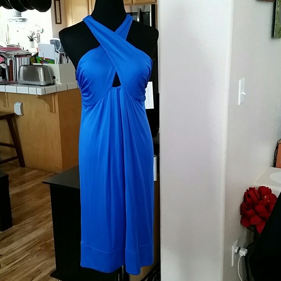 Diane von Furstenberg blue Tonga jersey dress